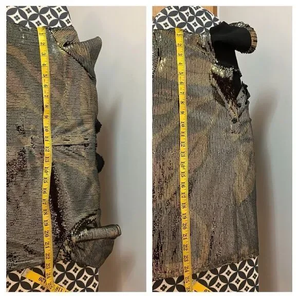 Scotch&Soda collar sequined print blouse
